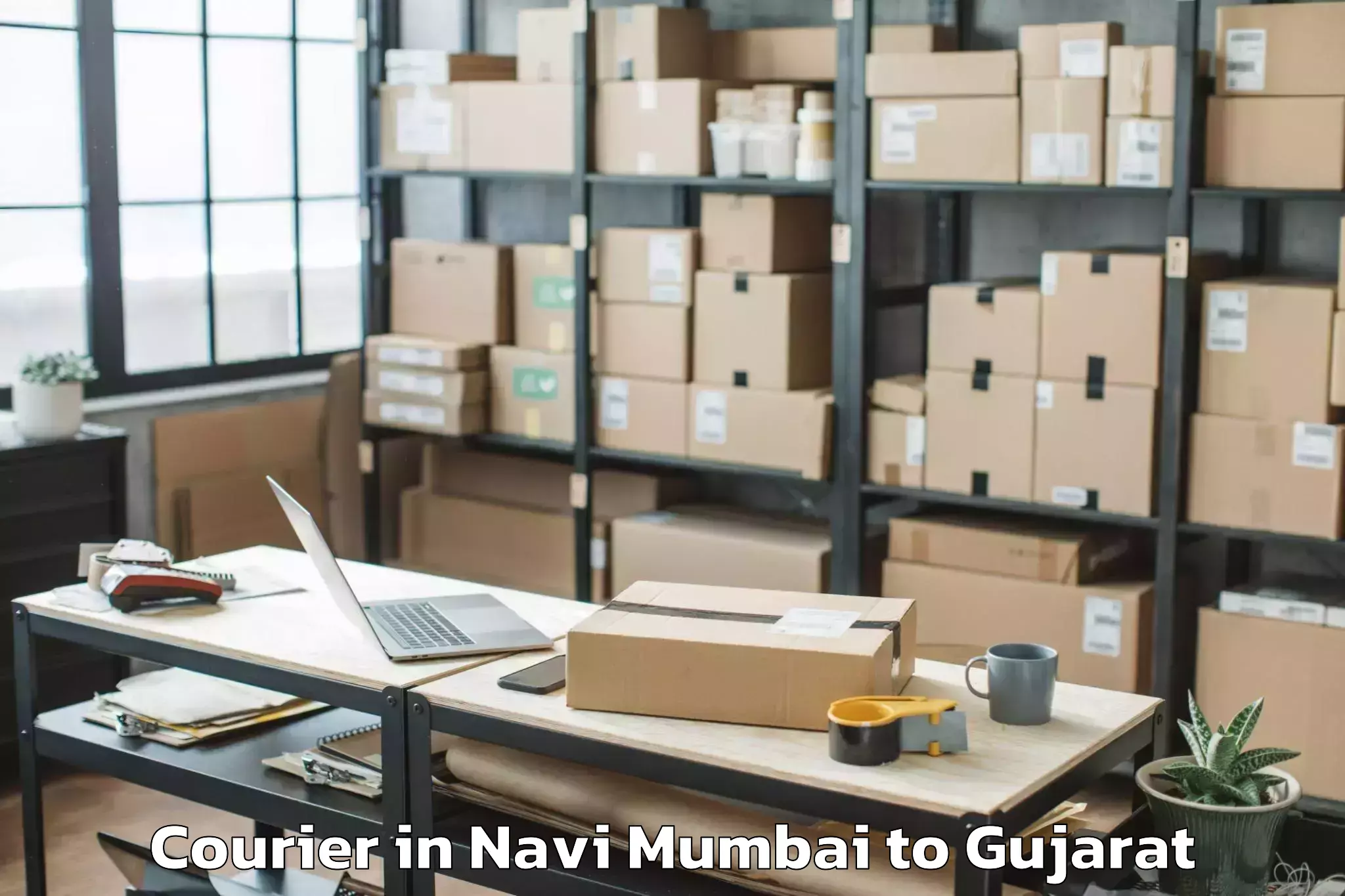 Efficient Navi Mumbai to Madhavkampa Courier